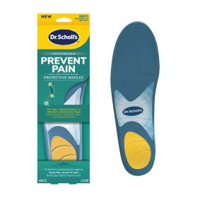 Dr. Scholl's Prevent Pain Protective Insoles, Protect Against Foot, Knee, Lower Back Pain (Men'sSize 8-14) 1 Pair